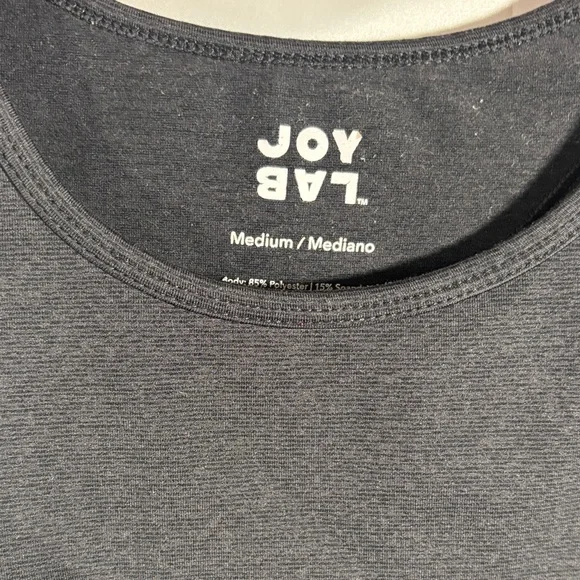 JoyLab Women's Charcoal Crop Top SZ M - Picture 2 of 4